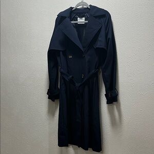 Old Navy Navy Blue Trench Coat size small